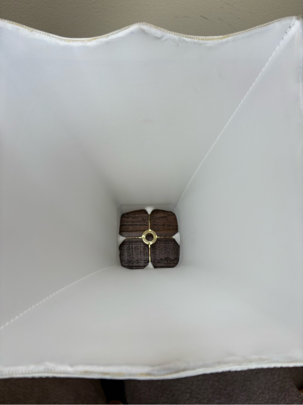 White Royal Designs Fancy Square Bell Lamp Shade - Picture 6 of 12